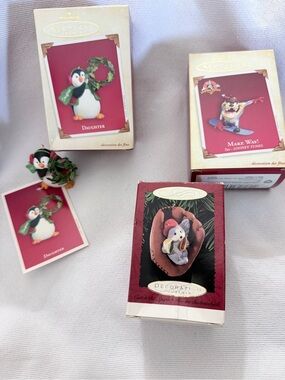 Vintage Hallmark Keepsake Ornaments Lot of 3 – 1995, 2003, 2005 with boxes